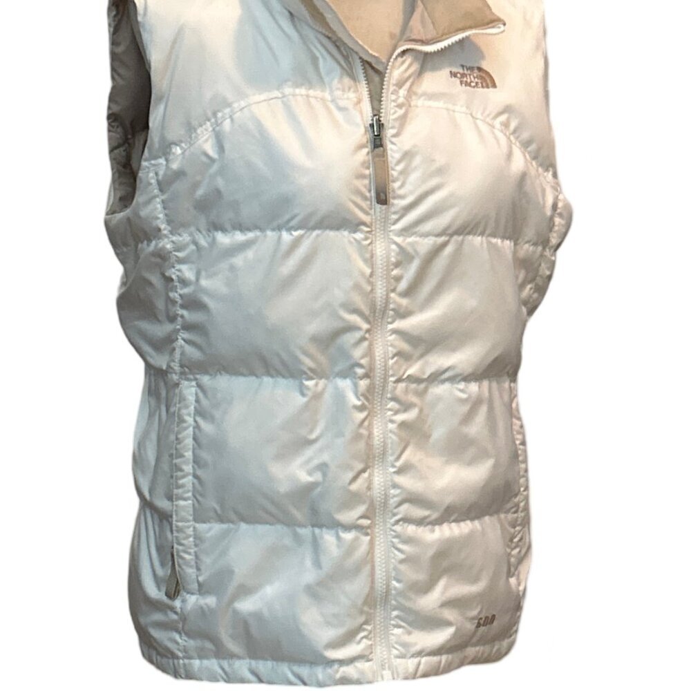 The North Face Y2K White Puffer Vest Insulated Goose Down | Girls XL/Women's XS